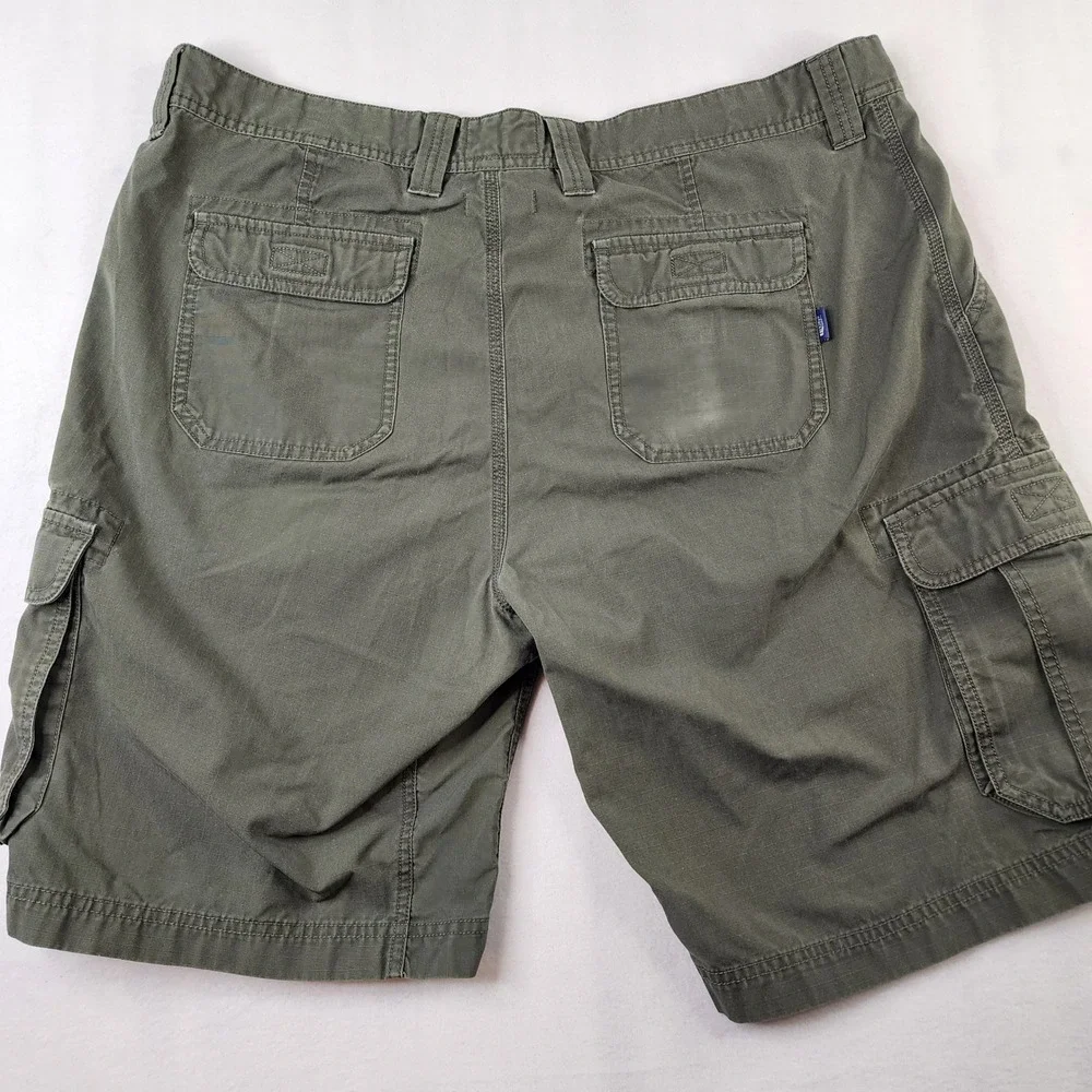 North Face Cargo‎ Shorts Mens Size 40 Olive Green Ripstop Hiking Utility